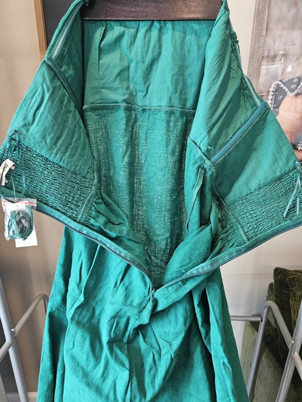 Abercrombie & Fitch Teal Green Maxi Dress